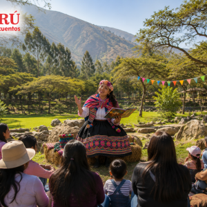 Perú Cuentacuentos llega a Rumipampa para celebrar las Fiestas Patrias con historias, tradición y participación familiar